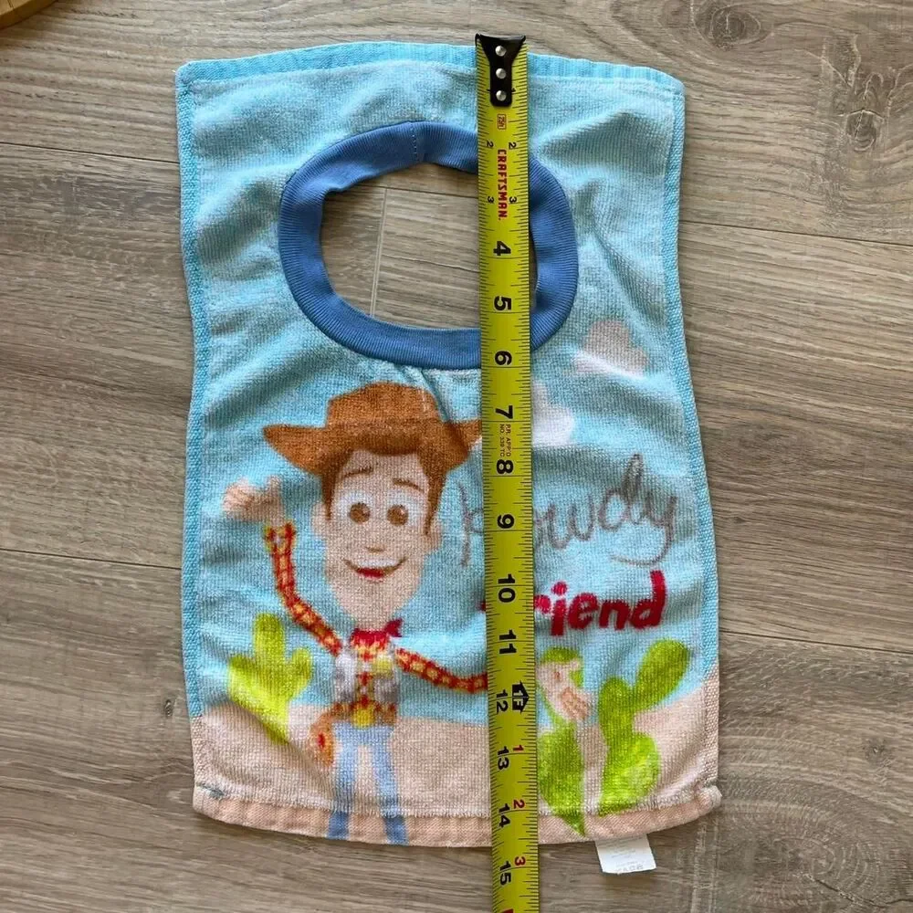 Toy Story Baby Bib Woody Disney Kidcore Pixar Retro Unisex Gender Neutral